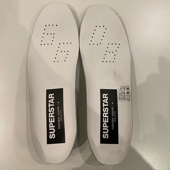 Golden Goose Superstar White Leather/Gold/Silver - Picture 9 of 10